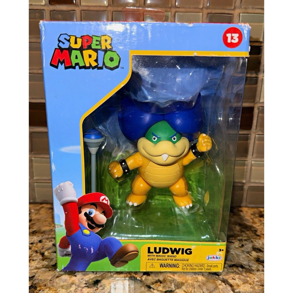 Super Mario Ludwig Von Koopa Figure #13 Jakks Pacific 2021 Magic Wand Nintendo